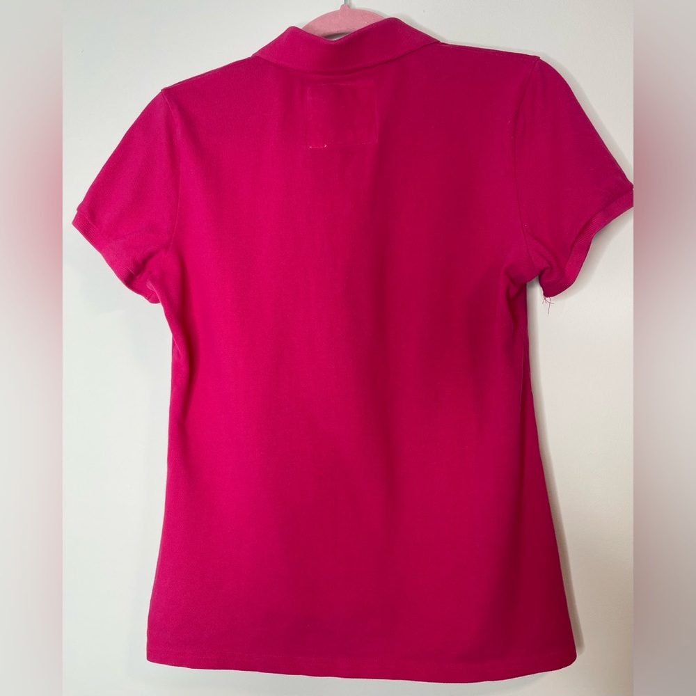 Abercrombie & Fitch Vibrant Pink Polo Shirt - Picture 4 of 4